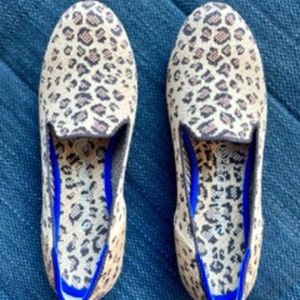 Rothy's spotted cheetah loafers size 7